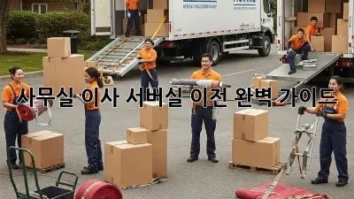 사무실 이사? 서버실 이전 완벽 가이드!