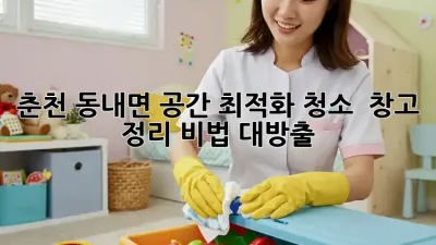 춘천 동내면 공간 최적화 청소 ✨ 창고 정리 비법 대방출!